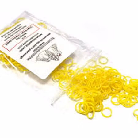 Lainee Latex strikk 3/8" Large Size, Medium Weight, Yellow