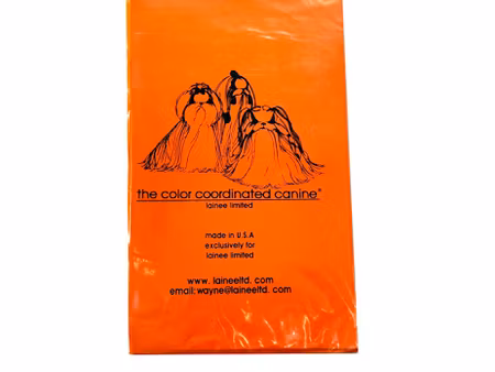 Lainee Plastic Paper Wraps Short 15x23cm, Orange