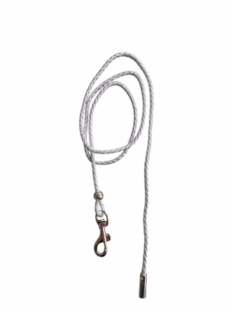 Hemeli Design Utstillingsbånd Sølv kunstskinn/sølvkrok ca110cm