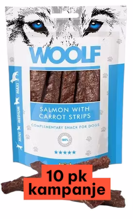 Woolf salmon with carrot strips 100g