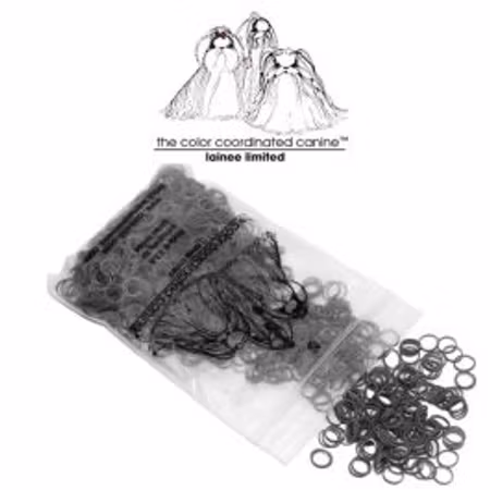 Lainee Latex strikk 3/8" Large Size, Medium Weight, Sort