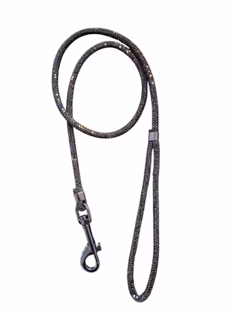 Hemeli Design Utstillingsbånd anthracite glitter/sølvkrok ca100cm