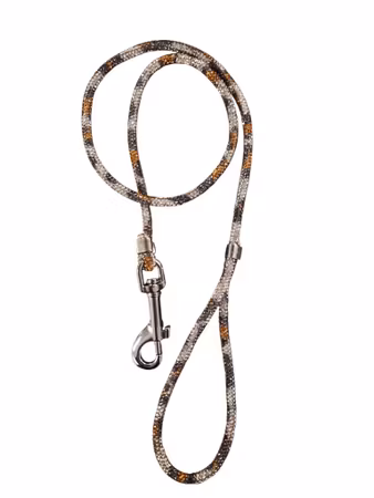 Hemeli Design Utstillingsbånd leopard glitter/sølv krok ca80cm