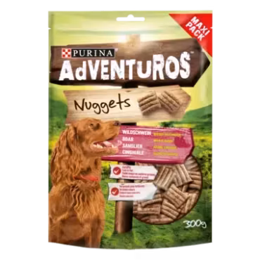 Purina ADVENTUROS Nuggets med smak av Villsvin