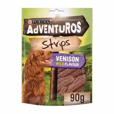Purina ADVENTUROS Strips med smak av Vilt