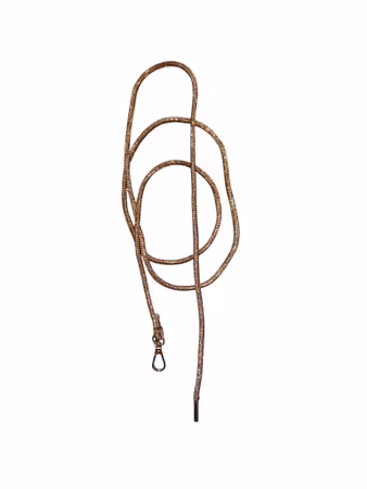 Hemeli Design Utstillingsbånd gull glitter/gull krok ca120cm