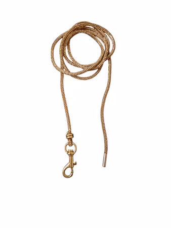 Hemeli Design Utstillingsbånd gull glitter/gull krok ca120cm