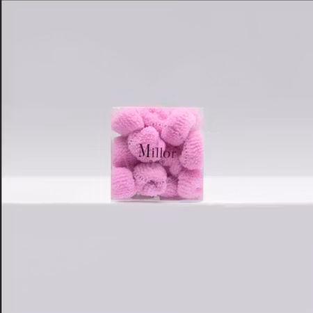 MILLOR DOG - HAIRBAND 1 BOX (25PCS) FROTTE 2 CM DARK PINK