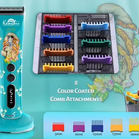 KENCHII - Flash5 Comb Kit - 8-Piece limited edition clipper
