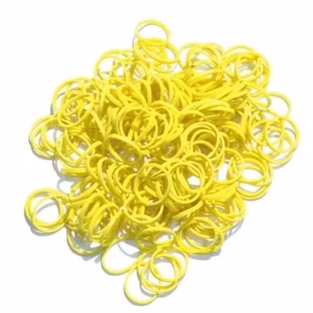 Lainee Latex strikk 3/8" Large Size, Medium Weight, Yellow