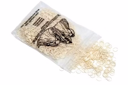 Lainee Latex strikk 3/8" Large Size, Medium Weight, White