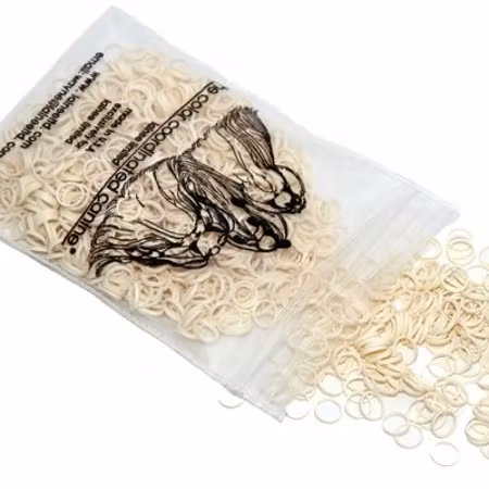 Lainee Latex strikk 3/8" Large Size, Medium Weight, White