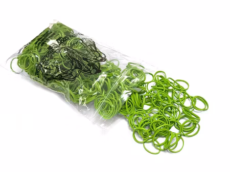 Lainee Latex strikk 3/8" Large Size, Medium Weight, Hot Green