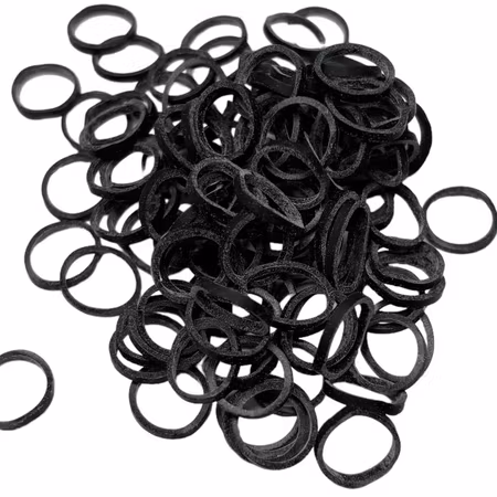 Lainee Latex strikk 3/8" Large Size, Medium Weight, Sort