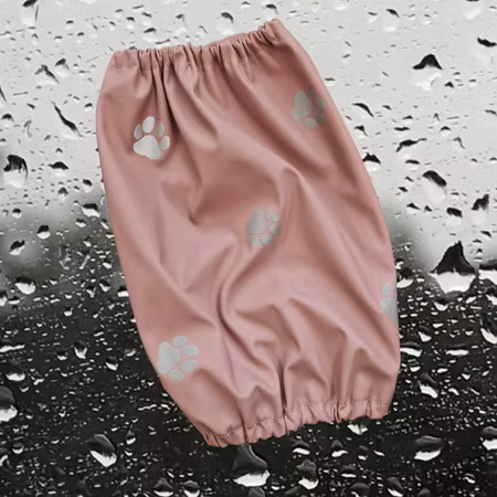 Regnørehette Støvet Rosa m/reflekspoter
