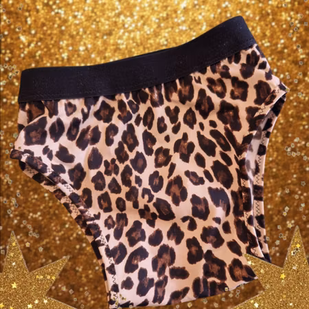 Tispetruse leopardmønstret lycra XL