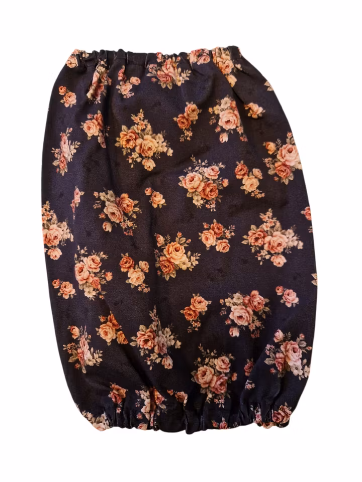 Matørehette Blå m/blomster M