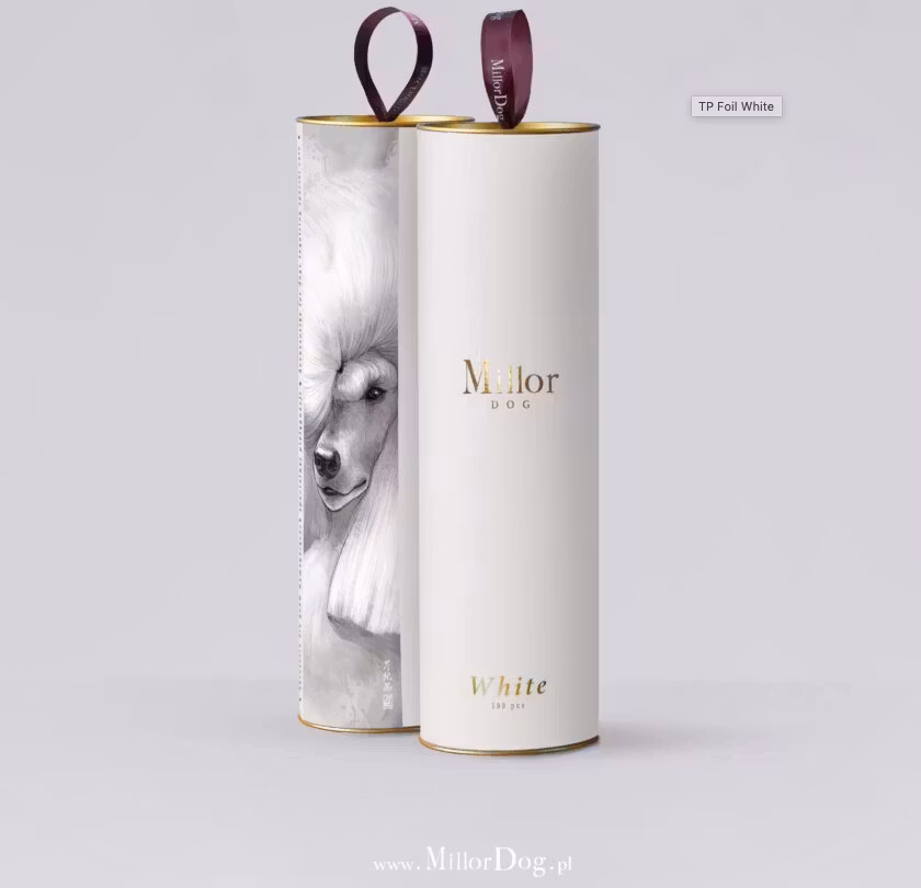 MILLOR DOG - WRAPS TP FOIL WHITE 100stk