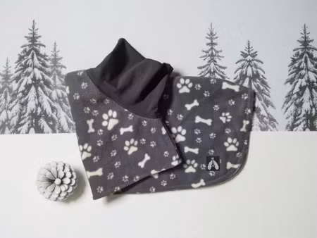 Fleece tørkedekken grå m/poter L