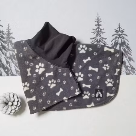 Fleece tørkedekken grå m/poter L