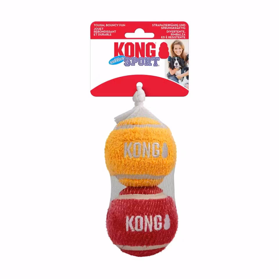 Kong Sport Softies Ball L 2-pack Ø7,5cm