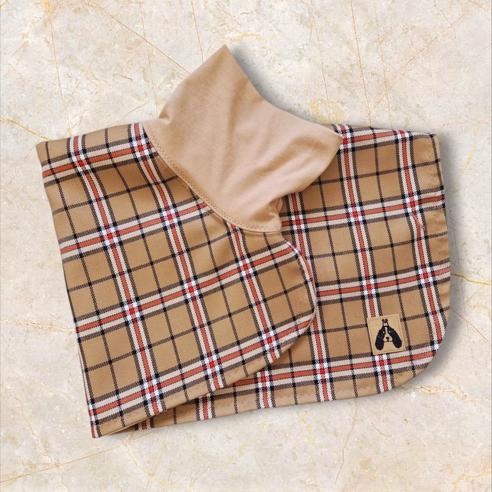 Silkedekken klassisk rutet gabardin M