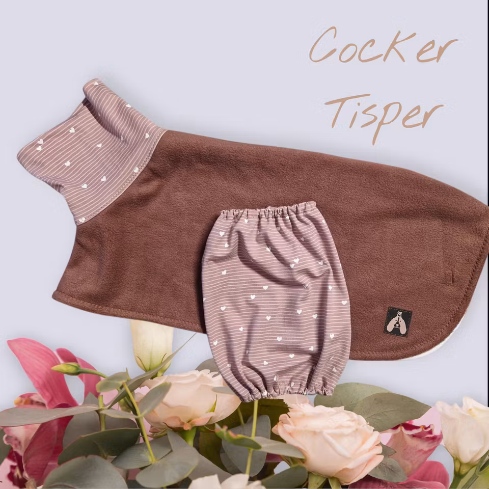 Fleece tørkedekken sett støvet plomme S