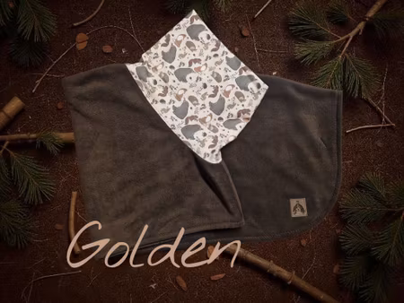 Fleece tørkedekken mørk brunt L