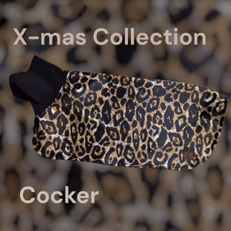 Silkedekken leopardmønstret brokade S