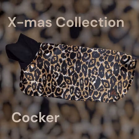 Silkedekken leopardmønstret brokade M