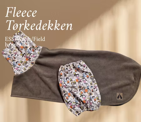 Fleece tørkedekken sett m/Snoopy L