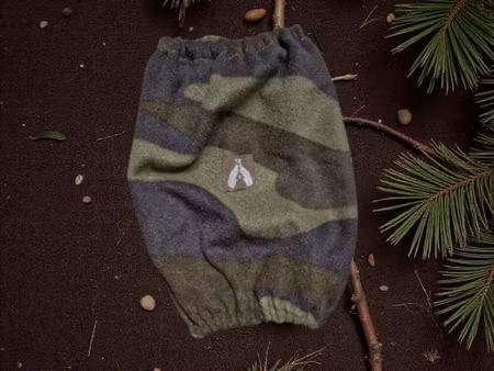 Fleece ørehette Camo grønn XL