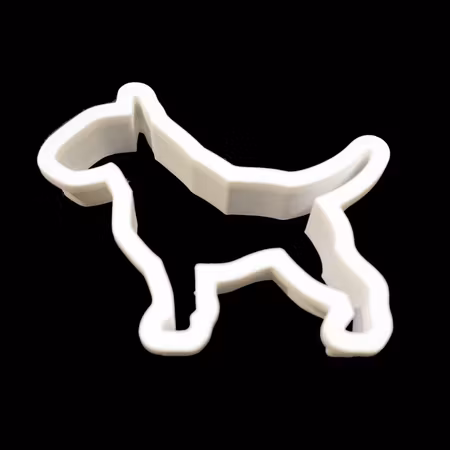 Pepperkakeform Bull Terrier