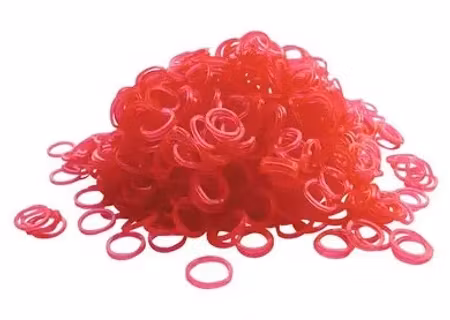 Show Tech Wrap Bands Red - 1000 pcs Wrapping Bands