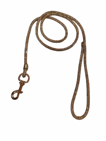 Hemeli Design Utstillingsbånd gull glitter/gullkrok ca100cm