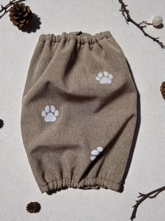 Soft shell ørehette Melert Nøttebrun m/fleece fôr