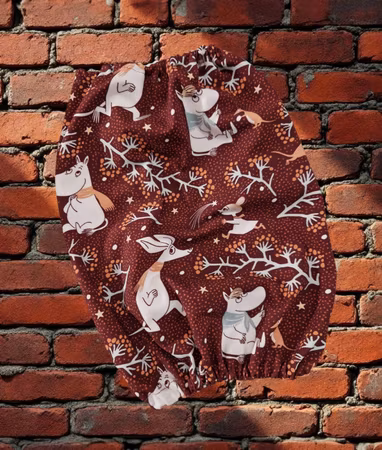 Fleece tørkedekken sett brent orange m/Mummi M