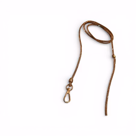 Hemeli Design Utstillingsbånd gull glitter/gullkrok ca120cm