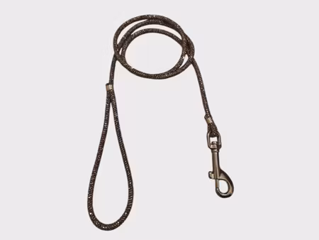 Hemeli Design Utstillingsbånd anthracite glitter/sølvkrok ca80cm