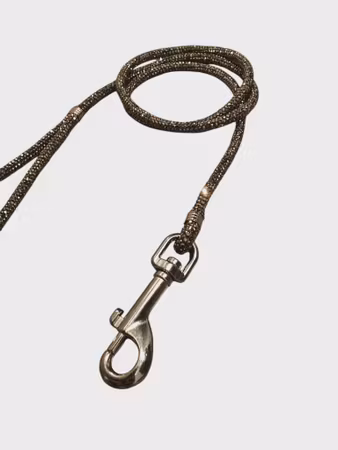 Hemeli Design Utstillingsbånd anthracite glitter/sølvkrok ca100cm