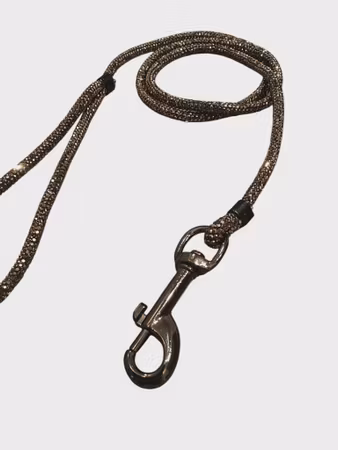 Hemeli Design Utstillingsbånd antrasitt glitter/antrasitt krok ca100cm