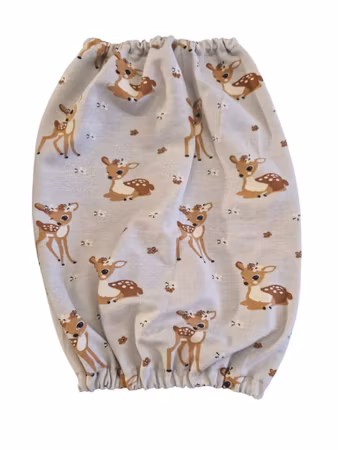 Matørehette lys grå med Bambi XS