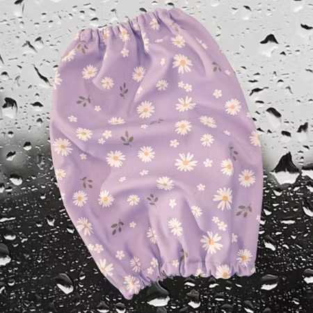 Regnørehette Lilla m/blomster
