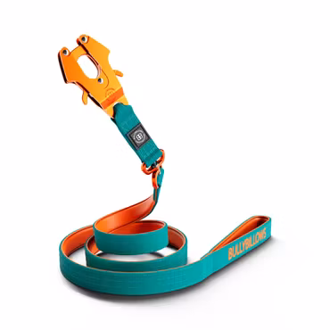 BullyBillows 1.4m LIGHTER Swivel Combat Lead Turquoise x Orange