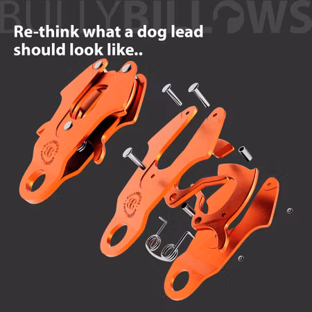 BullyBillows 1.4m LIGHTER Swivel Combat Lead Turquoise x Orange