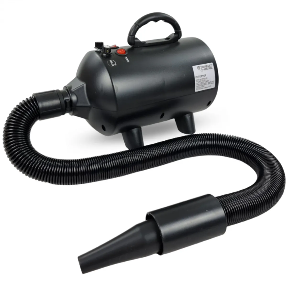 Mistral Dog Dryer - 2400 Watt Power - Black