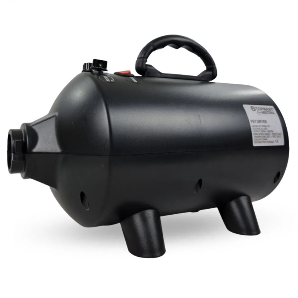 Mistral Dog Dryer - 2400 Watt Power - Black