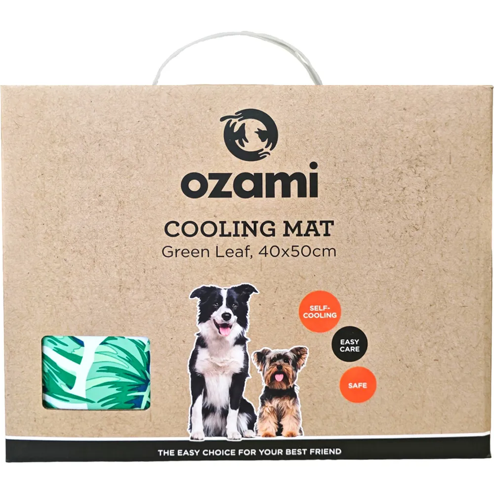 Ozami Cooling Mat Green Leaf 40x50cm
