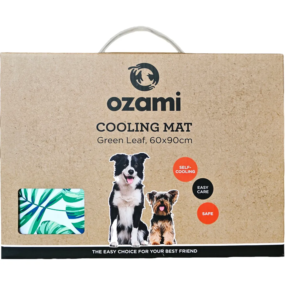 Ozami Cooling Mat Green Leaf 60x90cm