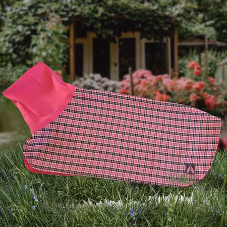 Silkedekken Pink rutet gabardin ESS M